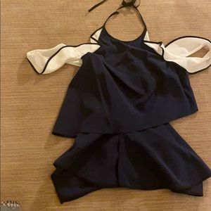 Designer silk off the shoulder dress top